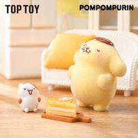 TOP TOY Sanrio三麗鷗 布甸狗 毛絨絨日常系列植絨盲盒 - 盲盒 (單件裝)
