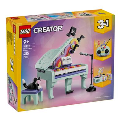 LEGO樂高創意系列 音樂裝飾鋼琴與貓咪 31392