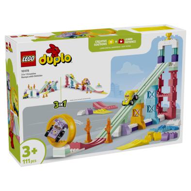 LEGO樂高得寶系列 3 合 1 創意坡道與汽車套裝 10478