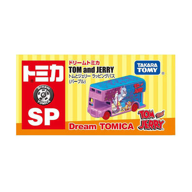 Tomica多美 Dream Tomica Special Edition Tom & Jerry Wrapping Bus Purple