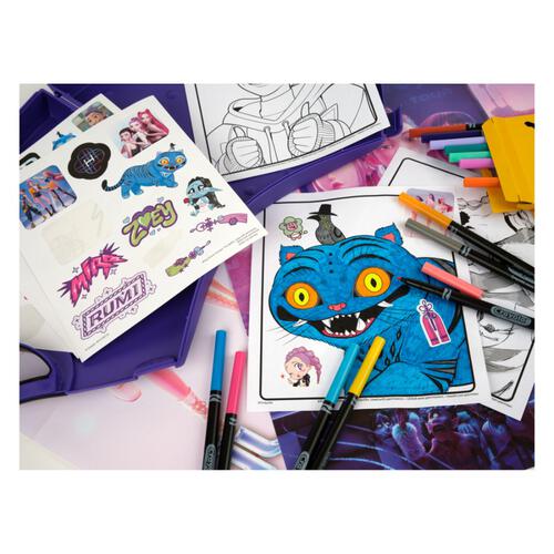 Crayola K-Pop Demon Hunters Wave Art Case