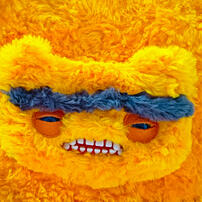 Fuggler Straight Eyebrows Suede Handbag Orange