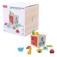 playpop Wooden Sorting Cube
