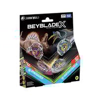 Beyblade爆旋陀螺 X BXG-40 侏羅紀世界 雙陀螺入門套裝（棘龍 vs 羽蛇神）