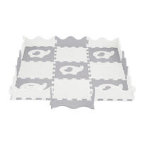 Baby Star 9塊裝動物併接遊戲地墊 - 白象