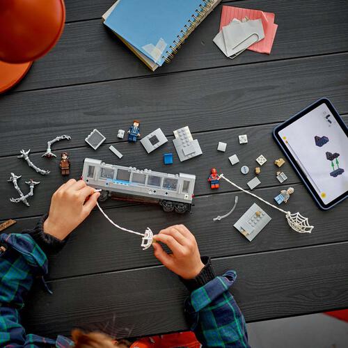 LEGO樂高漫威超級英雄系列 蜘蛛俠大戰八爪博士地鐵列車場景 76321