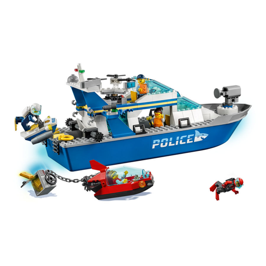 lego city police boat
