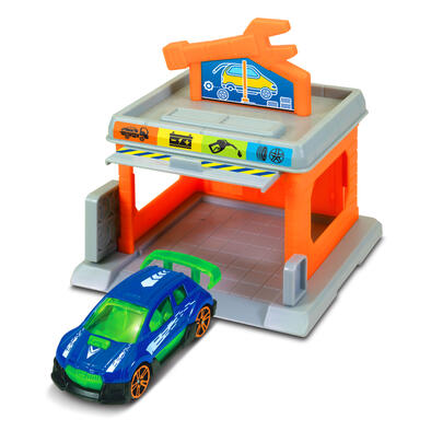 Speed City極速都市 口袋玩具場景及車 (自助服務站)