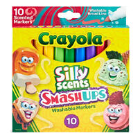 Crayola繪兒樂 10支 Silly Scents Smashups 可水洗香味水彩筆