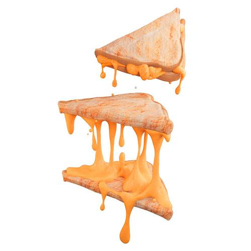 Slime Life DIY 芝士三文治配三角薯片