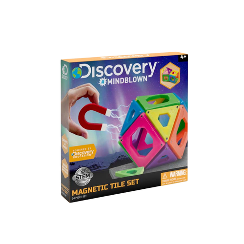 Discovery Mindblown Toy Magnetic Tiles 24Pcs