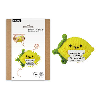 playpop Diy Crochet Keyring - Lemon