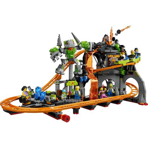 LEGO樂高城市系列 熔岩國度雲霄飛車樂園