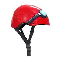 Kiddimoto Kids Helmet Red Goggles S size