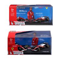 Bburago 1:64 Ferrari Sf25 2025 2-Pack&nbsp; #16/#44  - Assorted (1 Pc)