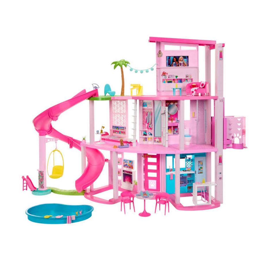 Barbie set deals doll house