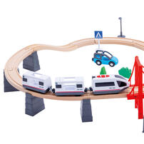 Speed City 極速都市 汽車維修主題木製軌道(電動火車)