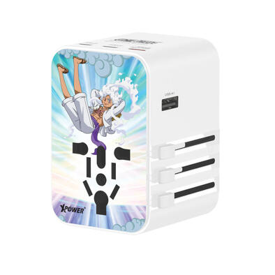 Xpower 海賊王 TA45B 45W 6輸出 PD3.0/PPS旅行充電器 - 路飛五檔 (白色)