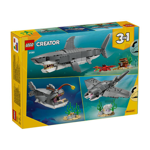 LEGO樂高創意系列 凶猛鯊魚和尋寶箱 31381