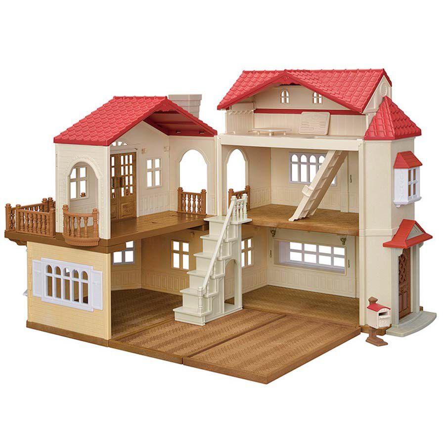 Sylvanian families red cheap roof country home