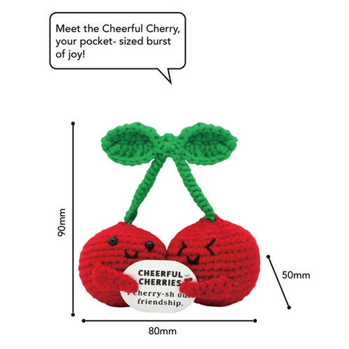playpop Diy Crochet Keyring - Cherry