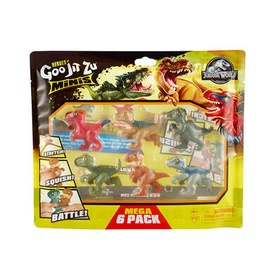 Goo Jit Zu Heroes of Goo Jit Zu Minis Jurassic World Minis Mega 6 Pack