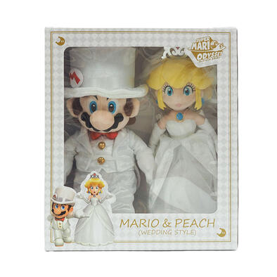 Nintendo任天堂 超級瑪利歐毛公仔系列 - 瑪莉歐與碧姬公主 (結婚款式) (40cm)