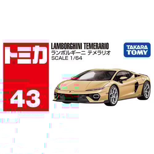 Tomica Diecast No.43 Lamborghini Temerario Gold
