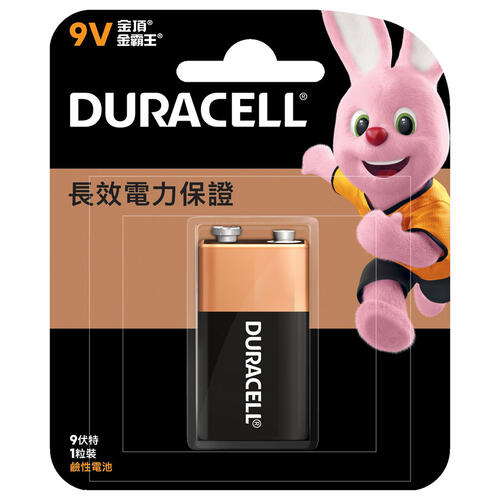 Duracell Alkaline Batteries 9V 1 Pack