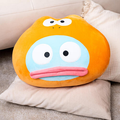 playpop Sanrio Dino Face Plush Cushion - Hangyodon