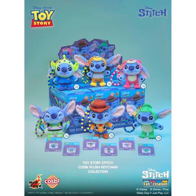 Hot Toys Disney Toy Story Stitch Cosbi Plush Keychain - Blind Box (1 Pc)