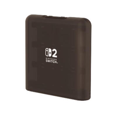 HORI Nintendo Switch 2 遊戲卡盒 (12枚收納) - 透明黑色