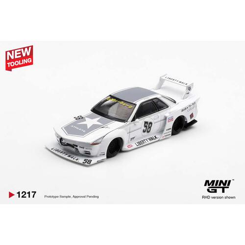  (Pre-order) MINI GT Nissan Gt-R32 Lb-Kaido Works Tas 2025 /Blister Packaging (Expected July 2026)