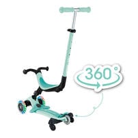 Globber高樂寶 Go&bull;Up Active Lights 360&deg; 三合一可折疊發光滑板車 - 薄荷綠色