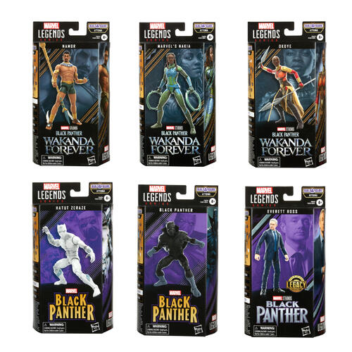 Marvel Legends Series Black Panther Wakanda Forever 6-inch Action Figure Toy - Assorted