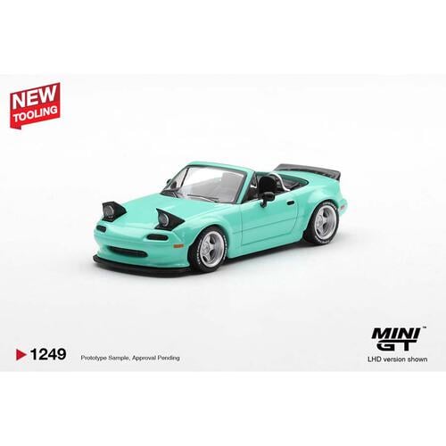 (Pre-order) MINI GT Mazda Mx-5 (Na) Pandem Mint Green Lhd / Blister Packaging (Expected August 2026)