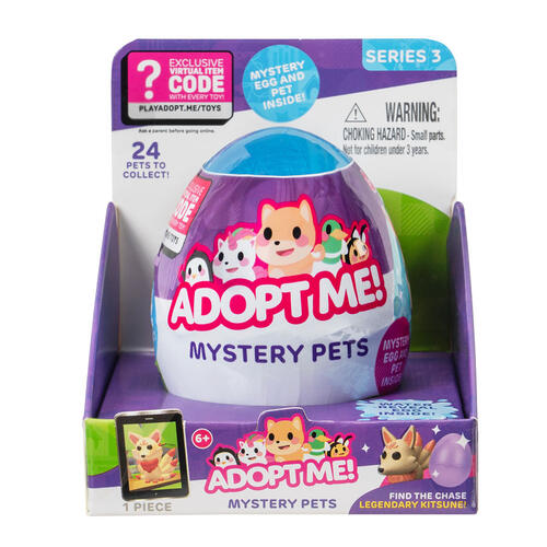 Adopt Me! 迷你動物模型公仔盲盒單件裝(第3彈) - 隨機發貨