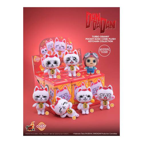 Hot Toys Dan Da Dan Turbo Granny Pocket-Sized Cosbi Plush Keychain Collection Blind Box (1 Pc)